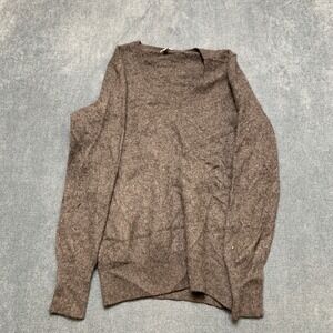 Halogen Cashmere Sweater Gray Men's M Gray V-Neck Casual Minimalist Quiet Luxury